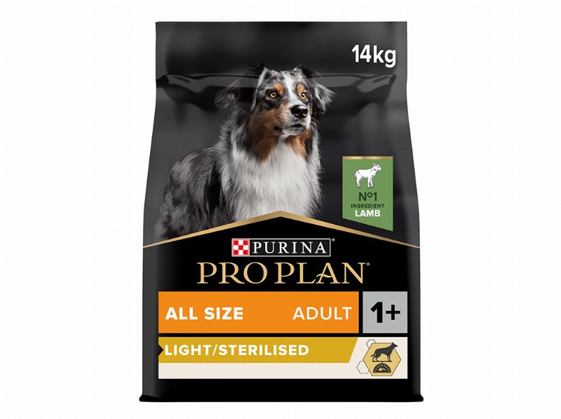 Ração Cão Pro Plan Esterilizado/Light Borrego 14 kg