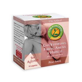 Chá Vermelho, Fibras, Ameixa E Híbisco Peso Ideal Saquetas Cem Porcento 10 Un