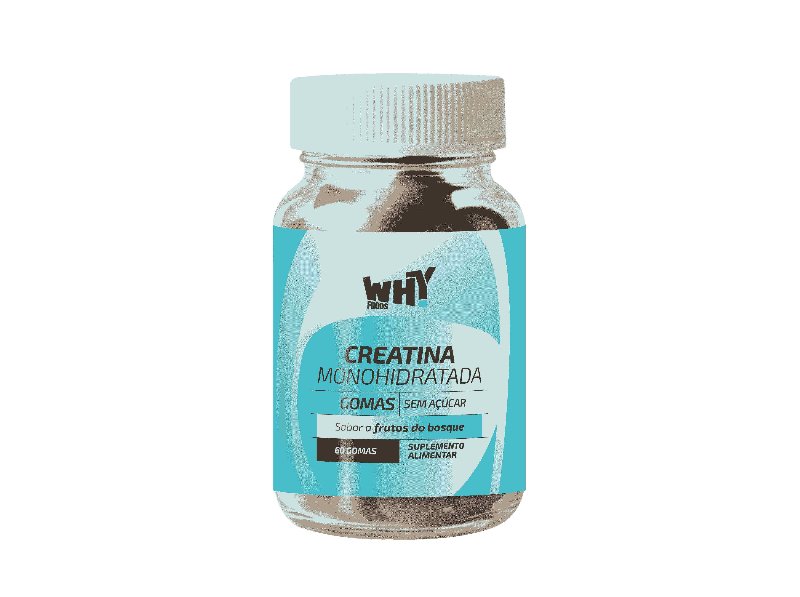 Creatina Why Foods Monohidratada 60 Gomas
