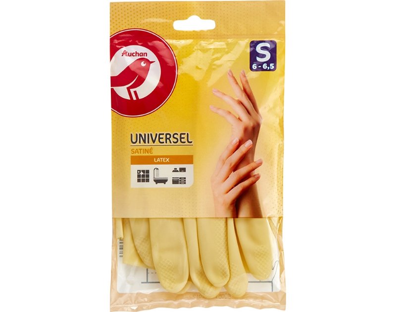 Luvas Auchan Acetinadas Tamanho Pequeno 1Par