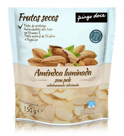 Amêndoa Laminada Sem Pele Pingo Doce 0.15Kg