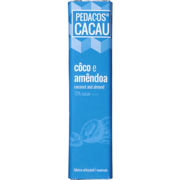 Chocolate Preto Com Coco E Amêndoa 30 g