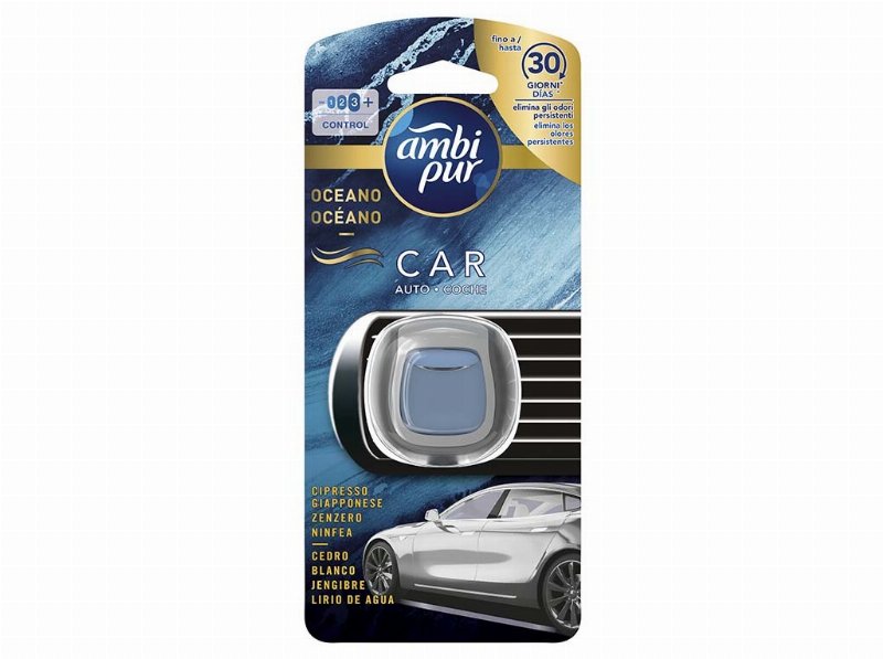Ambientador Auto Ambipur Ventclips Origins Ocean