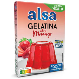 Gelatina Em Pó De Morango Gelly-Já Alsa 105 gr