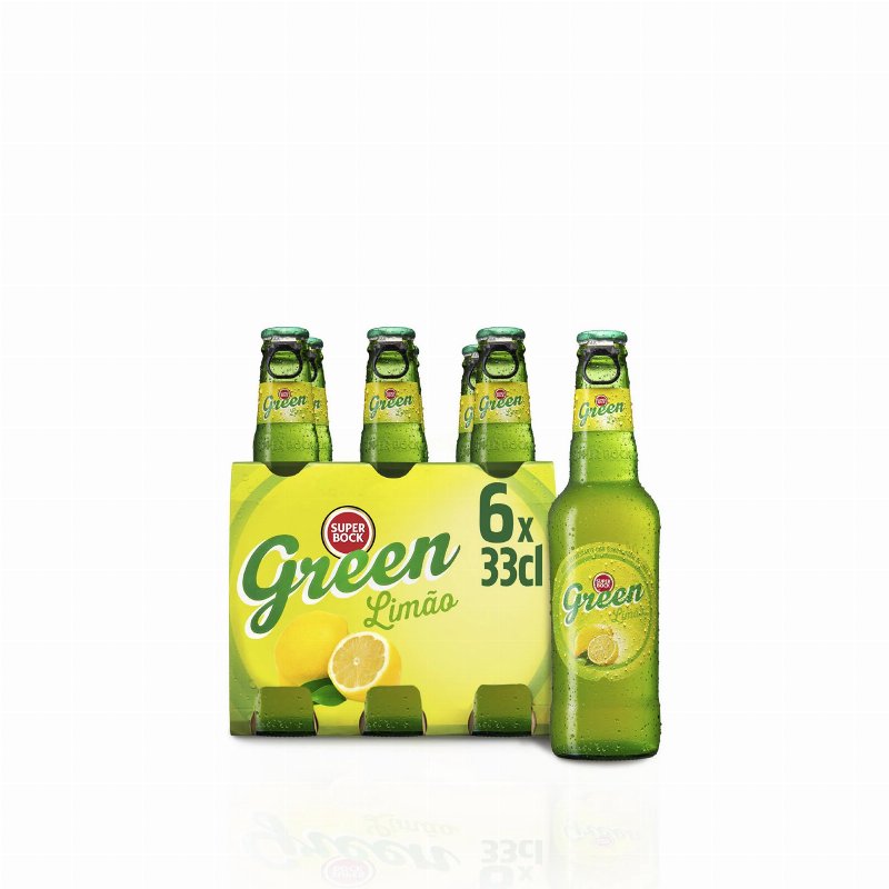 Super Bock Green De Limão Garrafa Tp 33 cl - Pack 6 X 33 cl