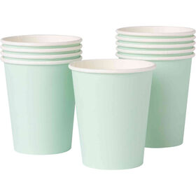 Conjunto 10 Copos Água 240 ml Papel Soft Menta Kasa