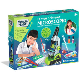 Clementoni - Kit Ciência & Jogo O Meu Primeiro Microscópio