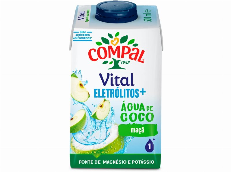 Sumo Compal Vital E Ag Coco Mac Verde 500 ml
