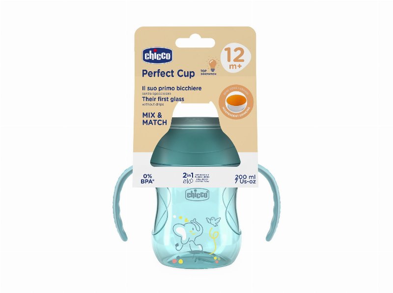 Copo Refeição Chicco 360 12M Azul 200 ml