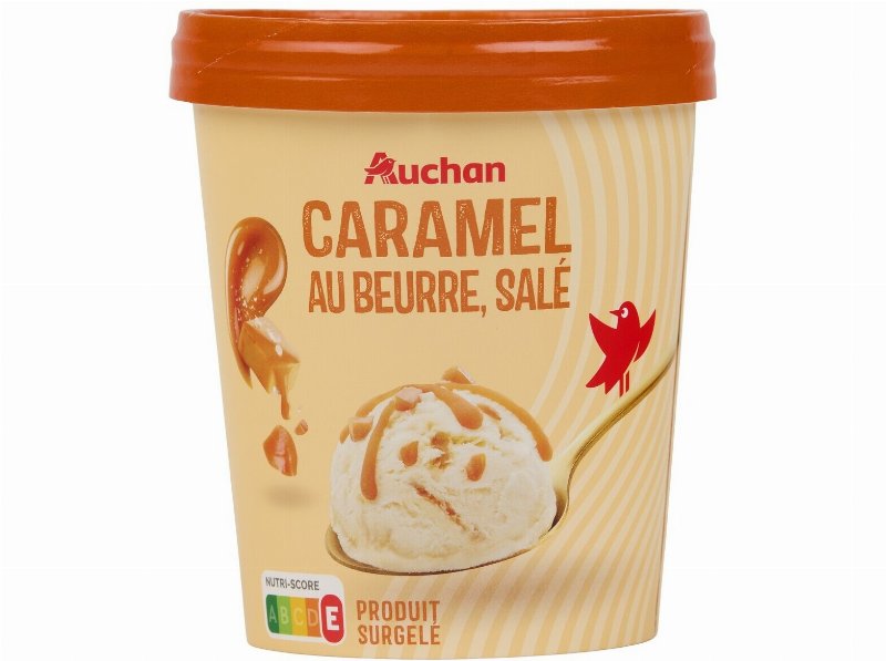 Gelado Auchan Caramelo Salgado Com Pedaços 500 ml
