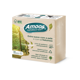 Guardanapos 2 Folhas Naturally Soft Amoos 50 Un