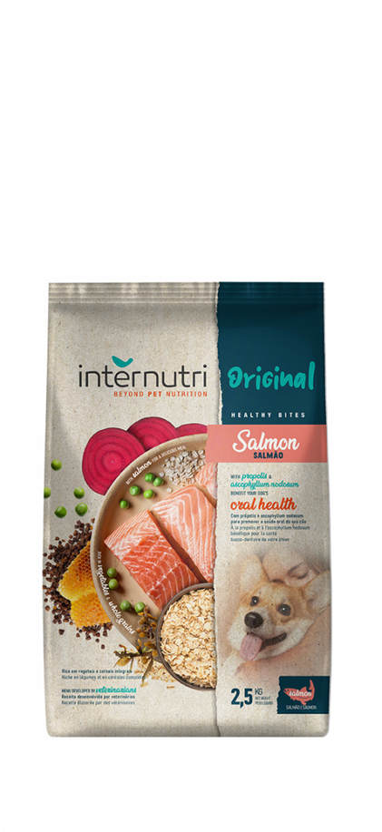Comida Seca Para Cão Original Salmão Internutri 2.5Kg
