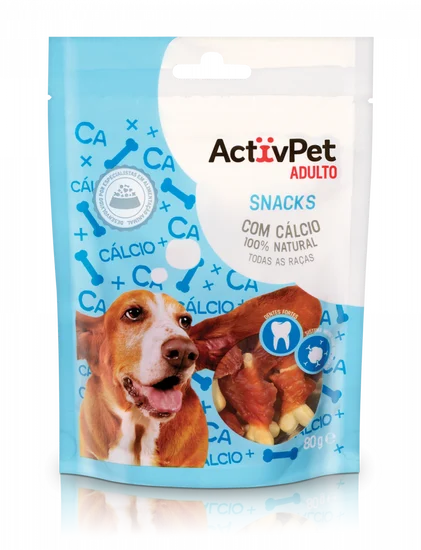 Snack Para Cão Com Cálcio Activpet 0.08Kg