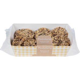 Bolachas De Sementes De Linhaça, Sésamo E Abóbora Da Nossa Pastelaria 200 gr