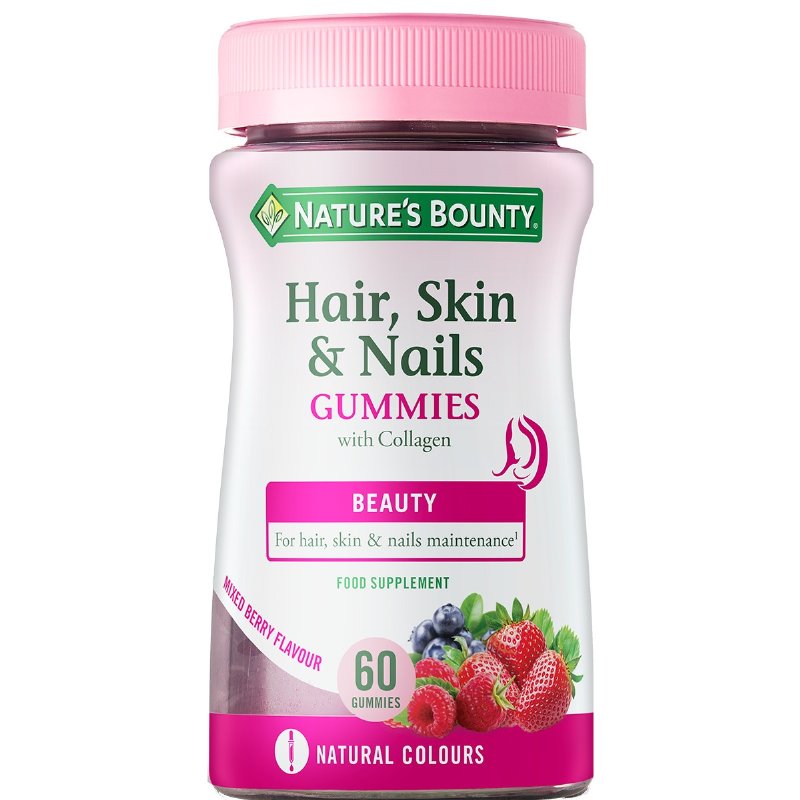 Vitaminas Em Gomas Para Cabelo E Unhas 60 unidades