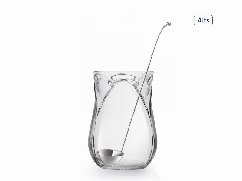 Jarro Tulip Com Concha Em Vidro 4 l