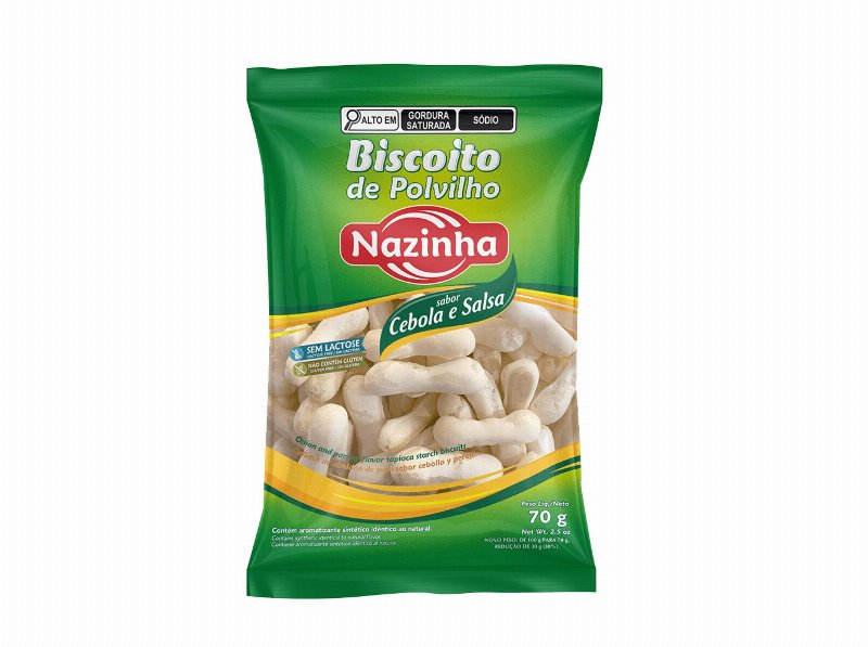 Biscoito De Polvilho Nazinha Cebola E Salsa 70 g