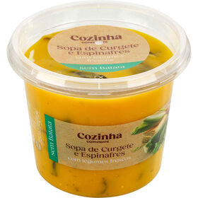 Sopa De Curgete E Espinafres Sem Batata Cozinha Continente 800 gr