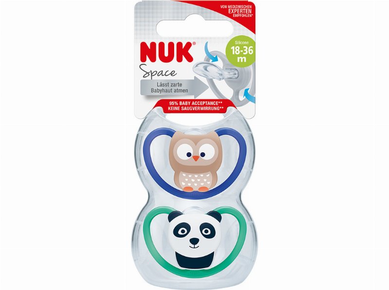 Chupeta Nuk Space Silicone 18-36Meses 2Un