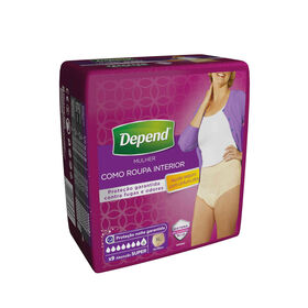 Cuecas Incontinência Super Xl Depend 9 Un