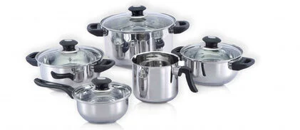 Trem De Cozinha 5 Peças Inox Smukee