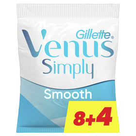 Lâminas Descartáveis Simply Smooth 2 Gillette Venus  12 Un
