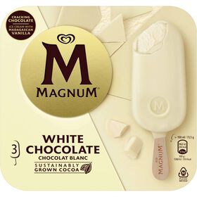 Geldo De Chocolate Branco Magnum 3 X 100 ml