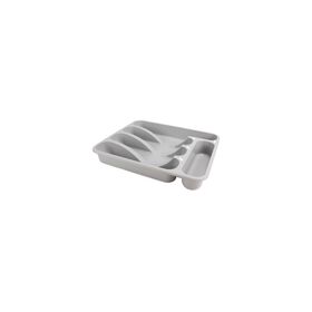Tabuleiro Para Talheres Plástico Essencial Cinza Kasa