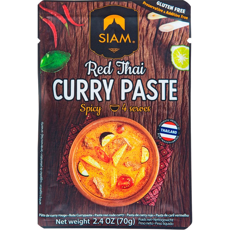 Pasta Curry Vermelho Picante 70 g