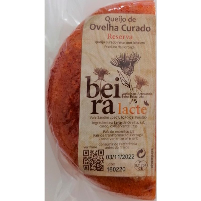 Queijo De Ovelha Reserva Metades Peso Aproximado Por 400 g