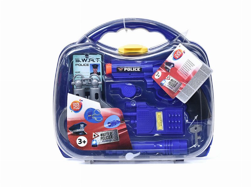 Conjunto De Polícia One Two Fun 7 Peças
