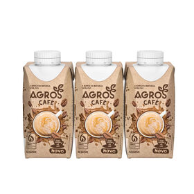 Leite Com Café Agros 3 X 200 ml