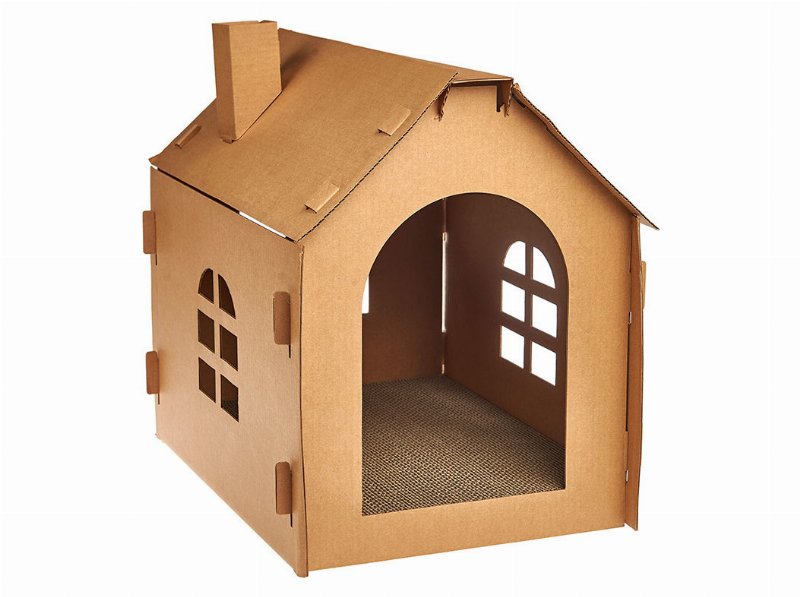 Casa Arranhador Auchan Em Cartão 33X33X52.5Cm