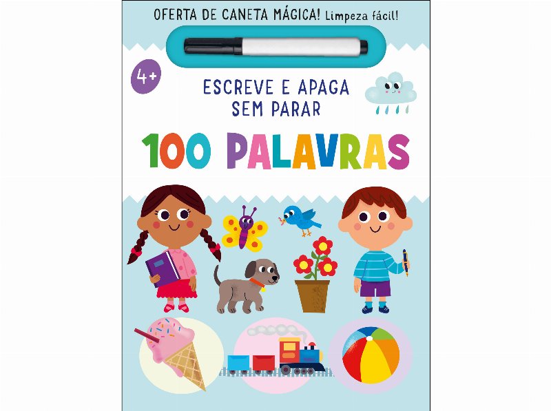 Livro Escreve E Apaga Sem Parar - 100 Palavras De Toni Stemp