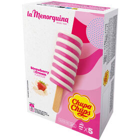 Gelado Nata E Morango Chupa Chups La Menorquina 5 Un