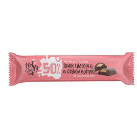 Snack De Chocolate Negro Com Cajú 50% Cacau Sem Glúten Not Guilty 30 gr