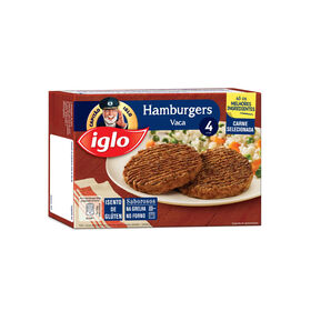 Hambúrgueres De Vaca Sem Glúten Capitão Iglo 320 gr (4 Un)
