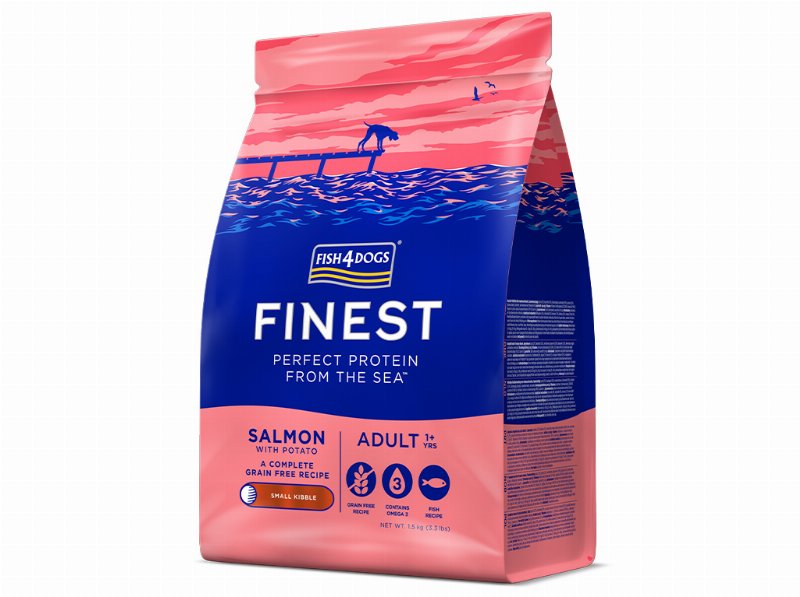 Ração Cão Fish4Dogs Raças Pequenas Salmão 1.5 kg