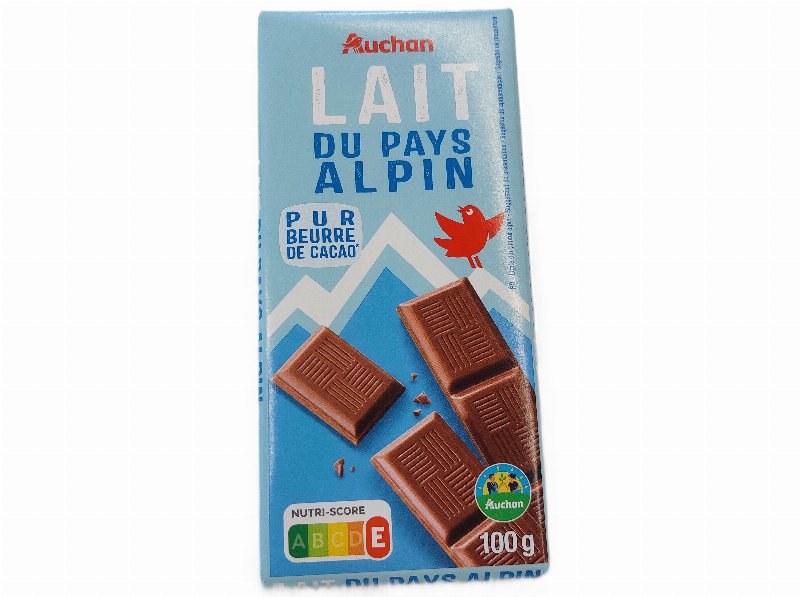Chocolate De Leite Auchan Cultivamos O Bom Dos Alpes 100 g