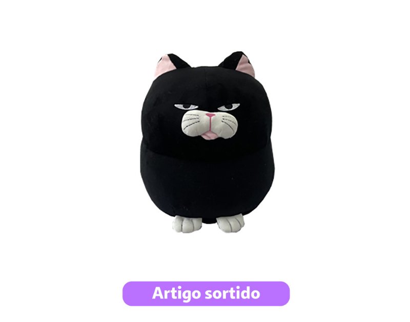 Gato Em Peluche One Two Fun Marshmallow 28Cm Modelos Sortidos
