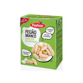 Feijão Branco Cozido Ferbar 380 gr