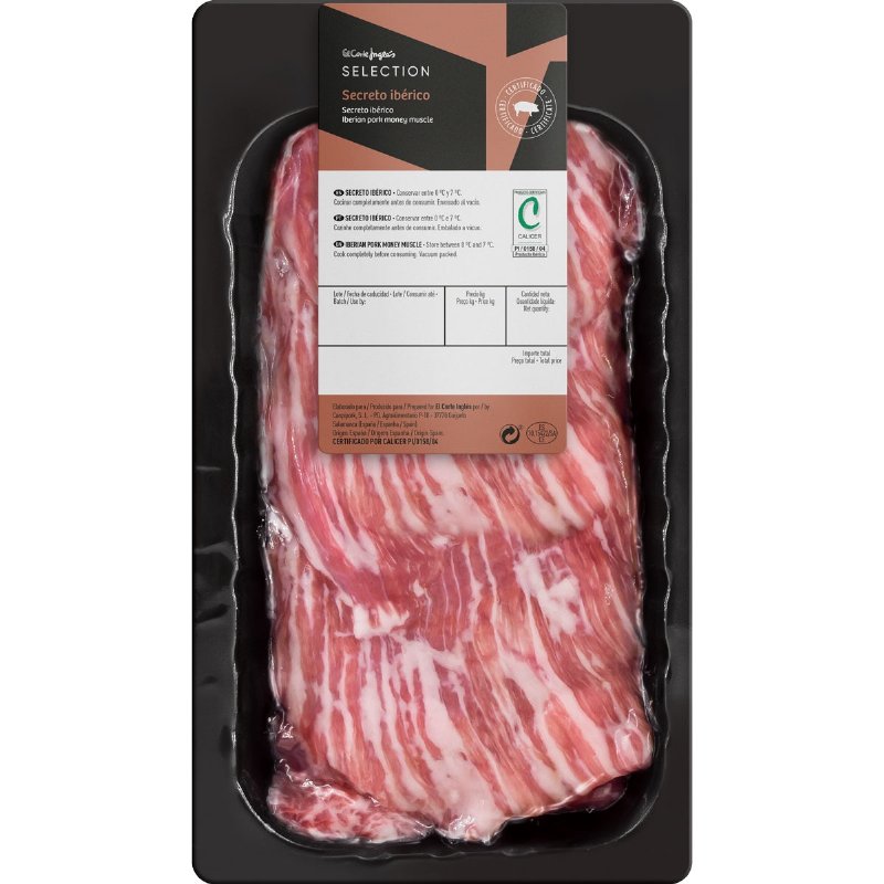 Secreto Ibérico Fresco Peso Aproximado Por 270 g