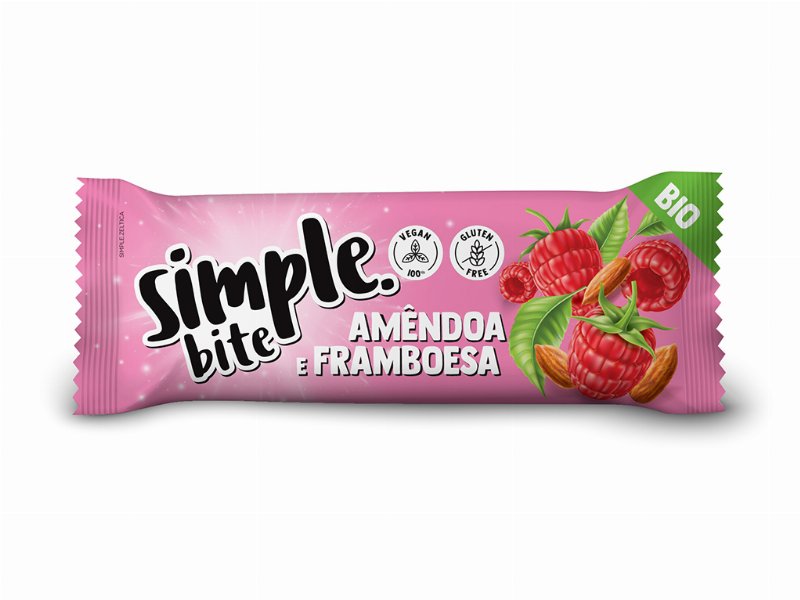 Barra Simple Amêndoa Framboesa Bio Bite 35 g