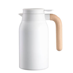 Jarro Térmico Aço Inoxidável 800 ml Branco Kasa