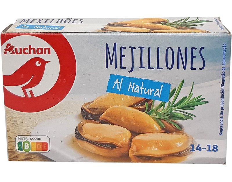 Mexilhões Auchan Ao Natural 111(69)G