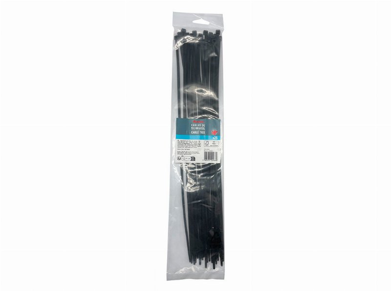 Abraçadeiras Pretas Auchan 4.8X400Mm 25Un