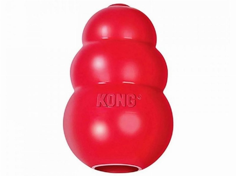 Brinquedo Para Cão Kong Original Vermelho Tamanho M