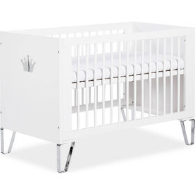 Cama De Grades Madeira 120X60Cm Branca Blanka Twinko