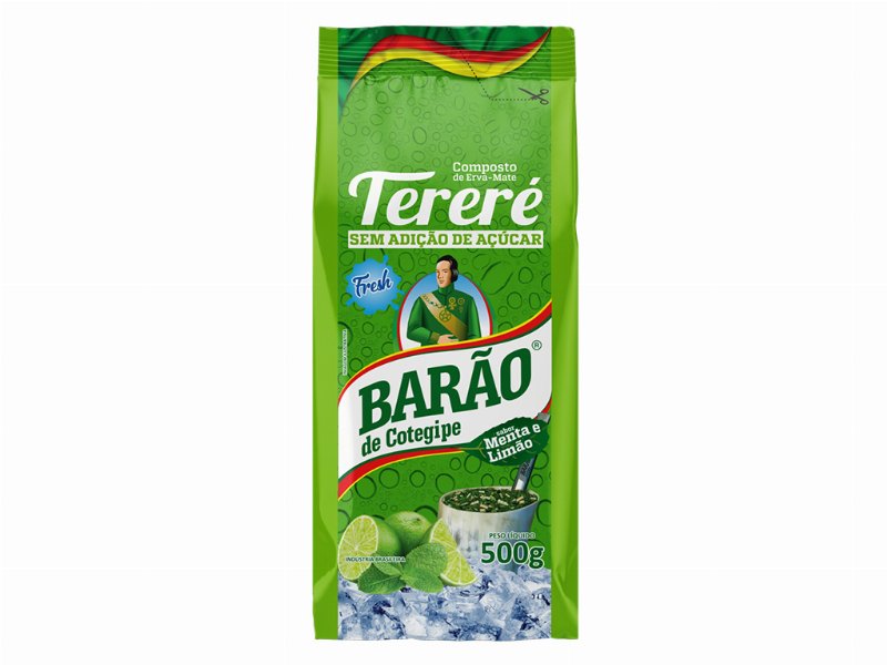 Erva Mate Barão Sabor Menta E Limão 500 g