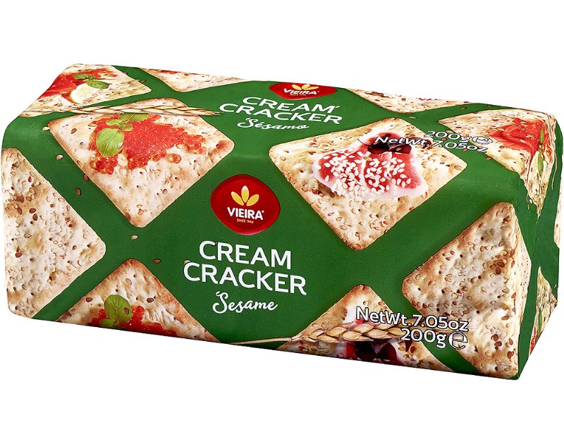 Bolacha Vieira Cream Cracker Sésamo 200 g